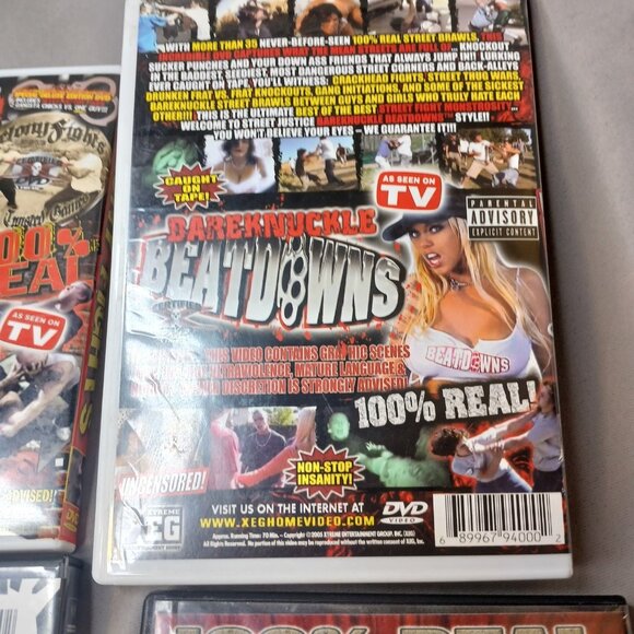 WWE Fighting DVDS As Seen On TV Violent Backyard Fighting Mixed Lot of 4 - Picture 8 of 15